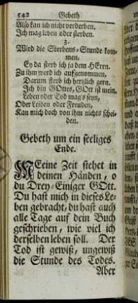Gebeth um ein seeliges Ende