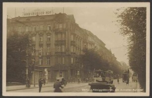 Ansichtskarte „Königgrätzerstraße am Anhalter Bahnhof"
