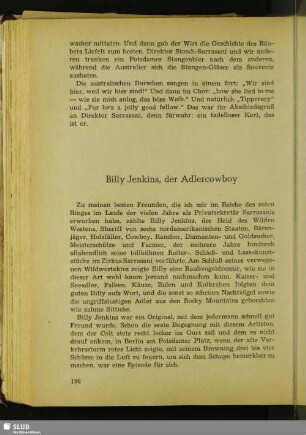 Billy Jenkins, der Adlercowboy