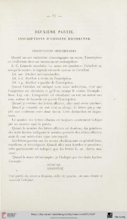 Deuxième partie: Inscriptions d'origine Rhodienne