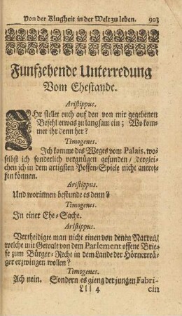 Funfzehende Unterredung Vom Ehestande.