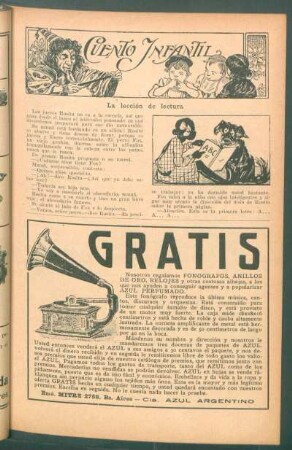 La lección de lectura : Cuento infantil