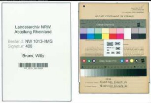 Entnazifizierung Willy Bruns , geb. 05.10.1918 (Dolmetscher)