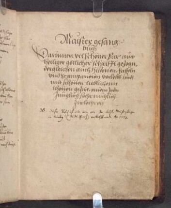 Meistergesangbuch – Nürnberg, STN, Theol. 833. 4°