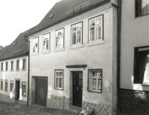 Mittweida, Steinweg 44. Wohnhaus (bezeichnet 1858)