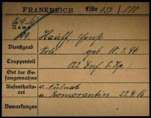 Hauff, Ernst - Haug, August