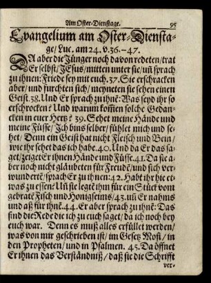 Evangelium am Oster-Dienstage/ ...