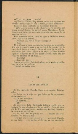 IX Gañas de morir