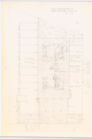 Grünflächen im Einkaufszentrum Charlottenburg-Nord, Berlin: Pflanzplan 1:100