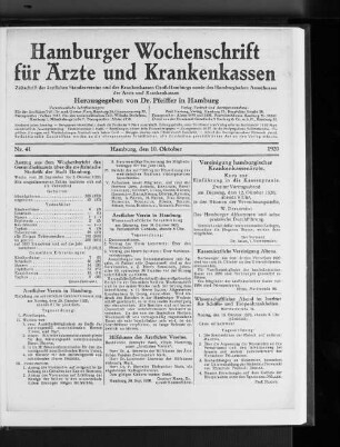Hilfskasse des Ärztlichen Vereins.