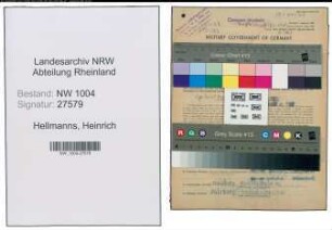 Entnazifizierung Heinrich Hellmanns , geb. 28.07.1890 (Sandstrahler)