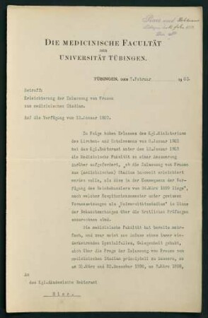 Beilage: Statement der medizinischen Fakultät