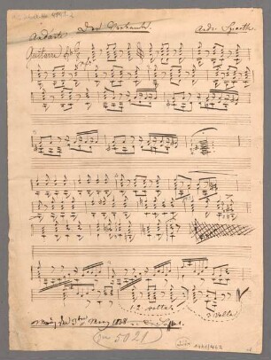 L'exilé, guit, F-Dur, Arr - BSB Mus.Schott.Ha 4841-2 : [heading] Der Verbannte Andr: Spaeth.