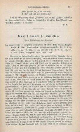 201-204 Empfehlenswerthe Schriften