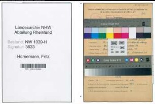 Entnazifizierung Fritz Hornemann , geb. 12.10.1914 (Lehrer)