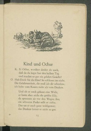Kind und Ochse