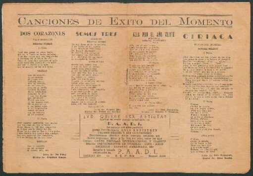 Somos tres : Corrido