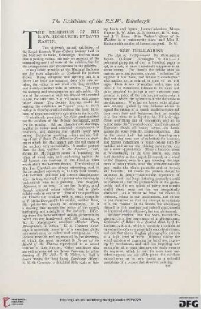1: The Exhibition of the R. S. W., Edinburgh