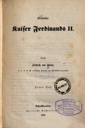 Geschichte Kaiser Ferdinands II., 3