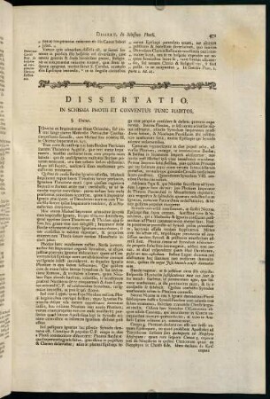 471-472, Dissertatio in Schisma Photii et Conventus Tunc Habitos.
