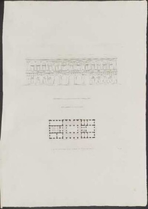 Pl. 17. Plan Et Élévation De La Maison De Ville A Messine