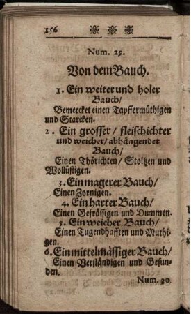 Num.29. Von dem Bauch.