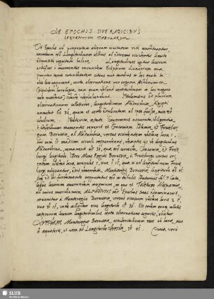 De Epochis sive radicibus sequentium tabularum