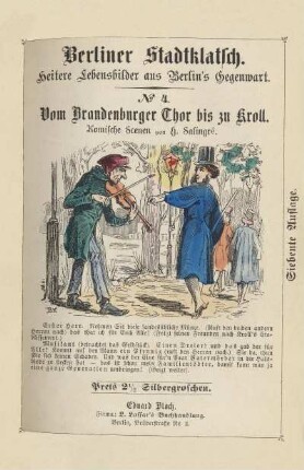Vom Brandenburger Thor bis zu Kroll : komische Scenen