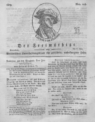 Nro. 105., Sonnabend, den 27. Mai 1809
