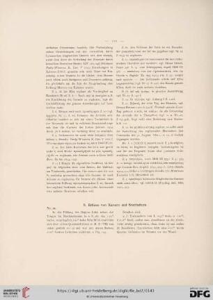 B. Erlässe von Kaisern und Statthaltern