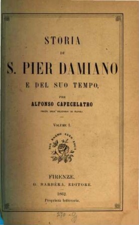 Storia di S. Pier Damiano e del suo tempo, 1