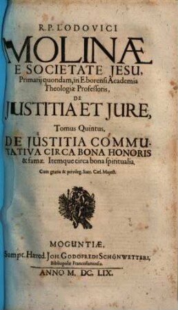De iustitia & iure : opus in sex tomos divisum, 5