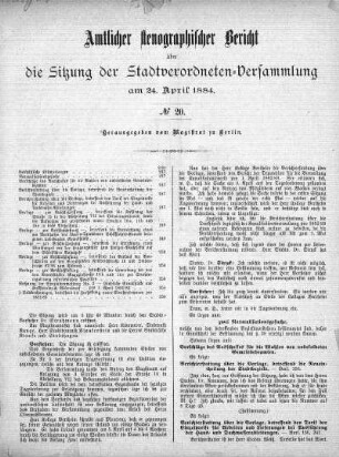 No. 20, 24. April 1884