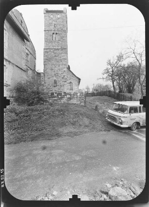 Breitungen-Herrenbreitungen. Ehemalige Benediktinerabteikirche (Baubeginn 1100). Ansicht von Westen