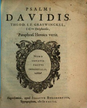 Psalmi Davidis : carmine heroico versi