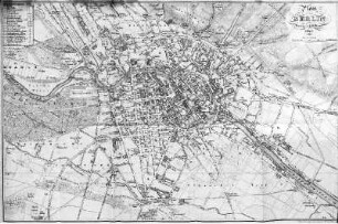 Karte: Plan von Berlin, 1843