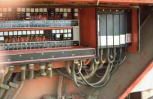 Fotografie: Sensortechnik, Ertragsmessung, Mähdrescher selbstfahrend, Elektronik