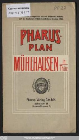 Pharus-Plan Mühlhausen i/Thür.
