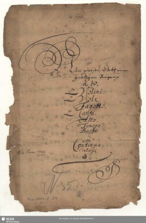 Stimmensatz [Schreiber: Jacobi, Samuel u.a.]