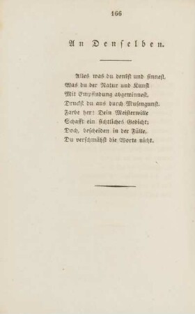 An Denselben.