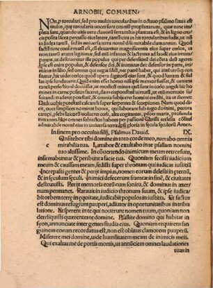 Arnobii Afri, Vetvsti Pariter ac laudatissimi scriptoris commentarij, pij iuxta ac sinceriter eruditi, In omnes psalmos : Cum D. Erasmi Roterodami Praefatione ad nuper electum Pontificem Romanum Adrianum huius nominis sextum