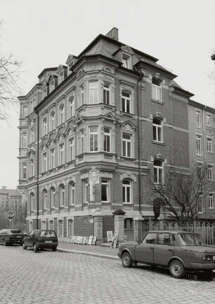 Wohnhaus : Plauen-Bahnhofsvorstadt, Weststraße 24. Wohnhaus. Straßenansicht