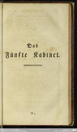 Das Fünfte Kabinet