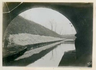 Foto des Nordausgangs des "Canals de Saint-Quentin" bei Le Tronquoy nördlich von Saint-Quentin