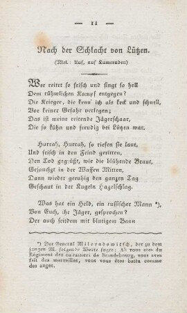 Nach der Schlacht von Lützen