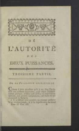 De la Puissance Spirituelle.