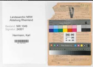 Entnazifizierung Karl Herrmann , geb. 27.03.1900 (Lehrer)