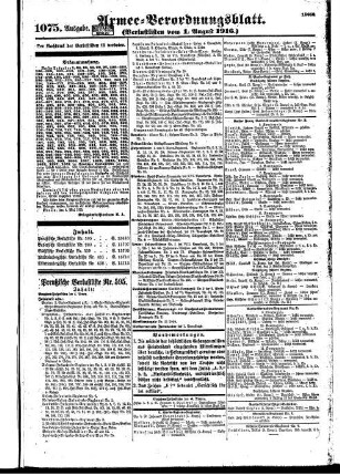 1075.Ausgabe. Dienstag, 1. August 1916