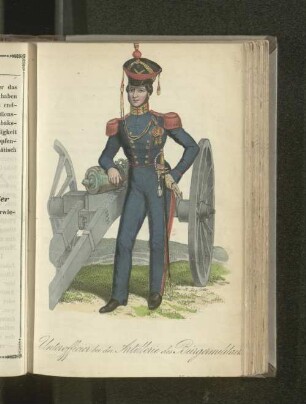 Unteroffizier bei der Artillerie des Bürgermilitairs.