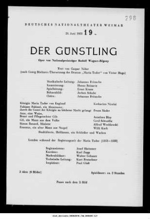 Der Günstling
